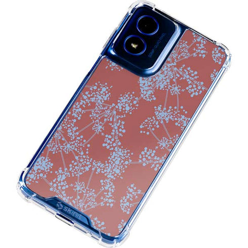 Airy Blue Floral Moto G 5G (2024) Clear Case